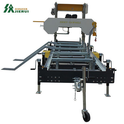 18HP βενζινοκίνητο φορητό πριονιστήριο με ρυμουλκούμενο EPA πιστοποιημένη μηχανή κοπής ξυλείας