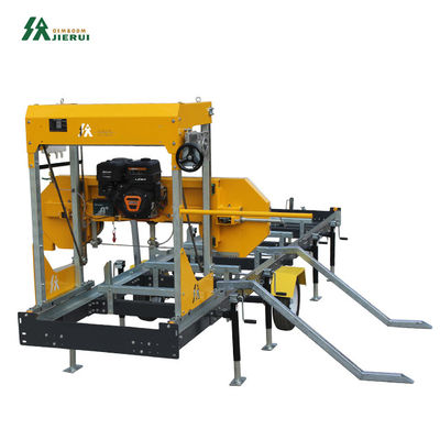9HP βενζινοκινητήρα φορητό οριζόντιο πριονιστήριο μεγέθους 3,74*1,8*17m