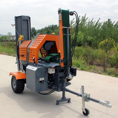 15HP κινητήρας βενζίνης κινητικός επεξεργαστής ξύλου για τη διάσπαση ξύλου