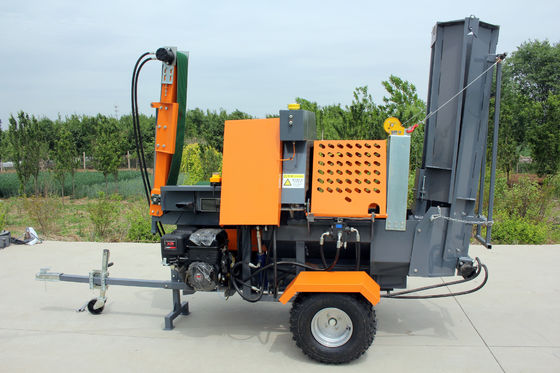 30 τόνων 18HP Βενζίνη Diesel Log Wood Splitter για το δάσος ξύλου 2300x1250x1750mm