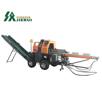 JIERUI 500mm Speed Firewood Processor 30T Wood Chipper Log Splitter για τη διάσπαση ξύλου