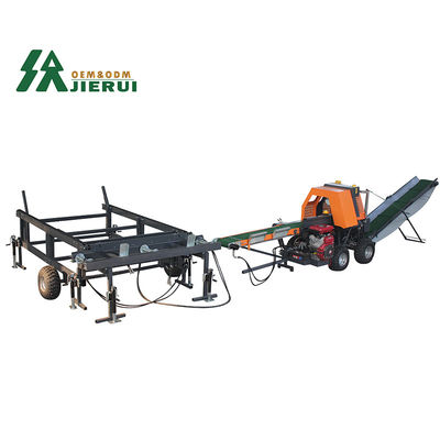 JIERUI 500mm Speed Firewood Processor 30T Wood Chipper Log Splitter για τη διάσπαση ξύλου