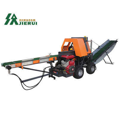JIERUI 500mm Speed Firewood Processor 30T Wood Chipper Log Splitter για τη διάσπαση ξύλου